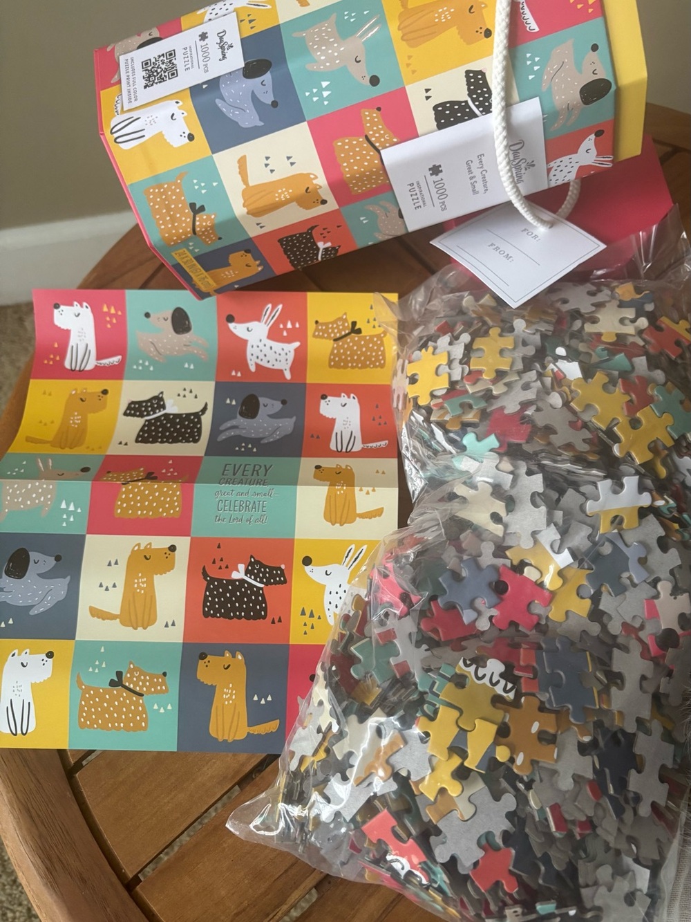 NEW Dog Jigsaw Puzzle 1000 Pc Every Creature Great & Small Celebrate The Lord